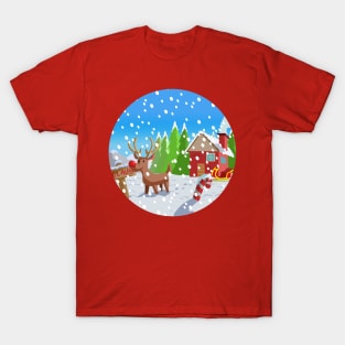 Rudolph and White christmas T-Shirt